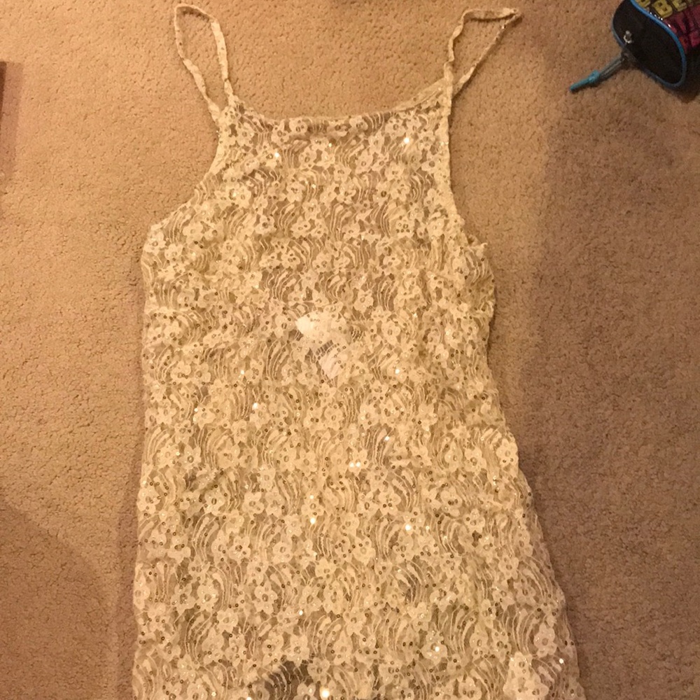 Glitter mesh dress